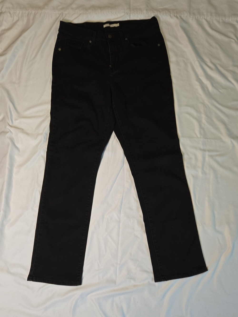 Levi's Black Women’s Straight-Leg Jeans, Size 12